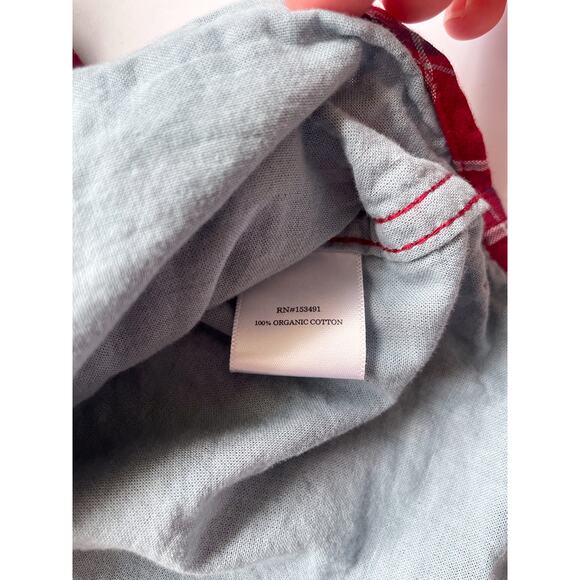 Boy's Hope & Henry Red Plaid Organic Cotton Flannel Shirt - Picture 3 of 4